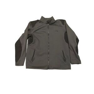 Men's Large  Black And Gray  North Face‎ Zip Up Jacket TKA Stealth